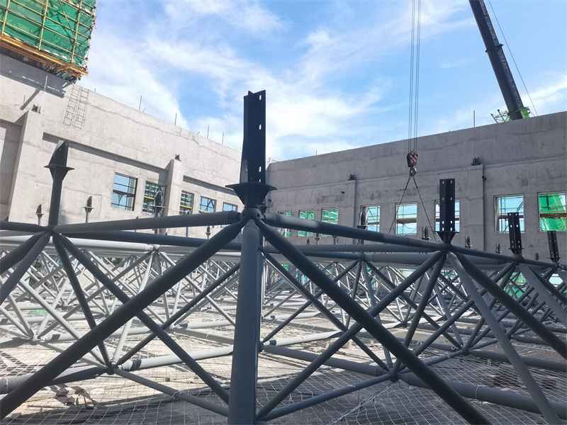 武汉汉南马影河小学钢结构网架体育馆